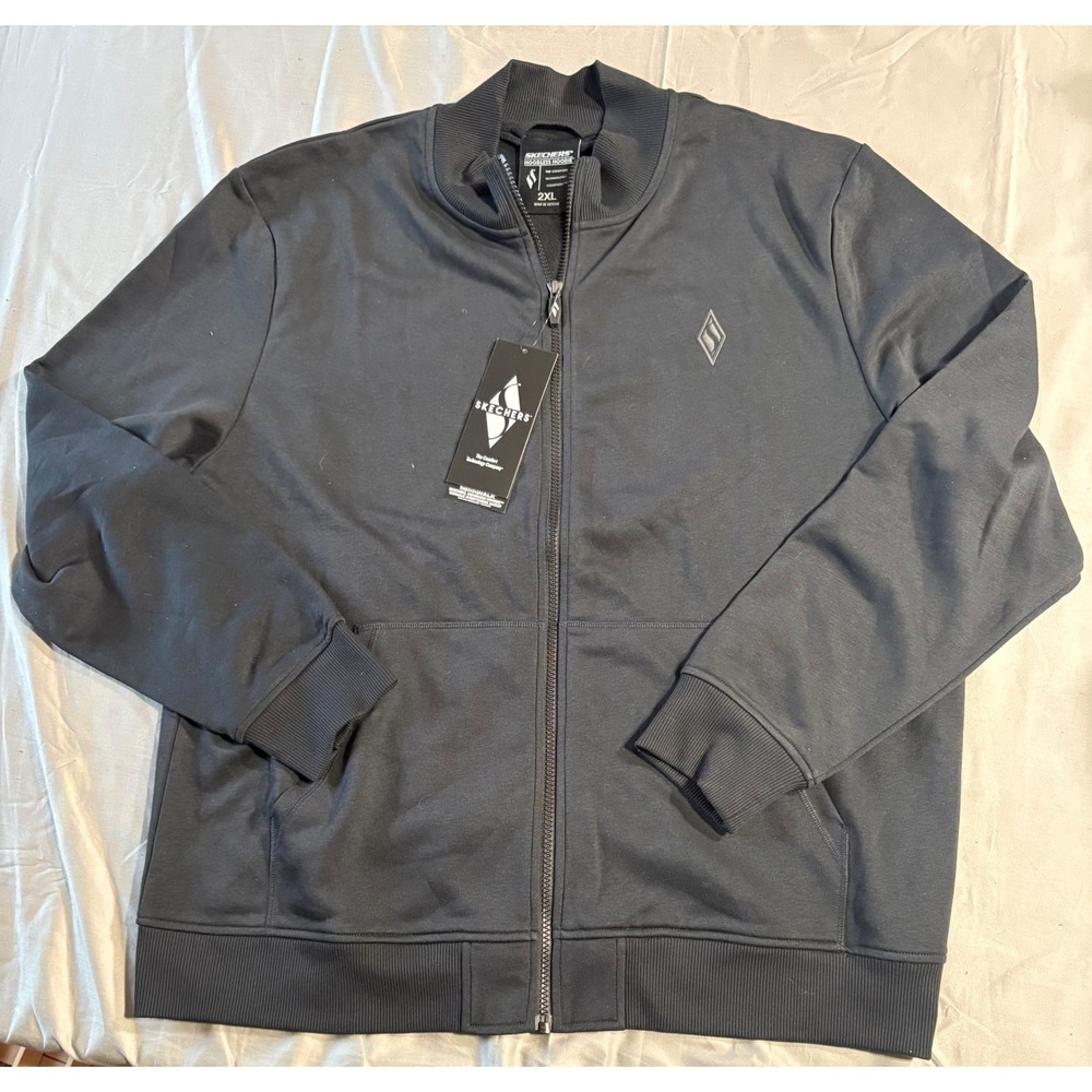 Skechers‎ Mens GOwalk Everywhere Jacket Hoodless Hoodie Black 2XL NWT